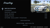 Menu HD Universe GTA Vehicles style + Interface sounds from GTAIV&V