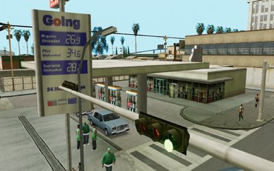 Gasoline Job and Traffic Life situation Gas Station