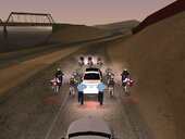 Convoy 2 Bikes Police Left And Right