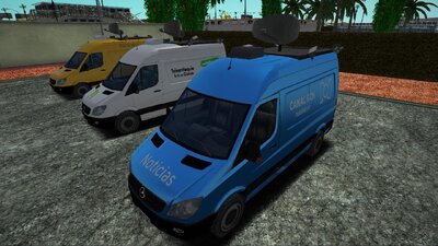 Van Reportera Mercedes Benz Sprinter Caracol Tv, RCN Noticias, Telemedellín, Teleantioquia