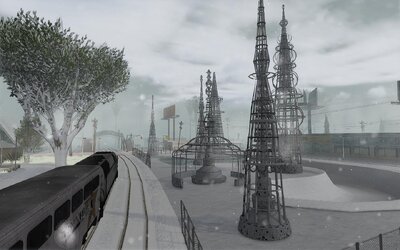 Watts Towers_Snow