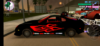 Toyota Supra Black for Mobile