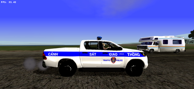 Toyota Hilux Traffic Police V2 For Mobile