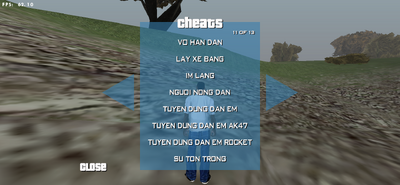 Vietnamese Language Cleo Menu GTA San V2 For Mobile