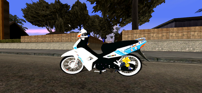 Wave 110 Doremon Decal For Mobile