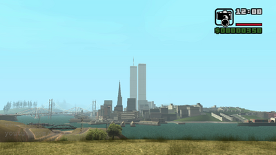 Twin Towers World Trade Center Low-poly [SAN FIERRO]