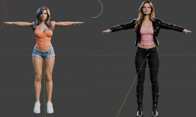 PACK Need For Speed Underground 2 Girls/Rachel Teller (Brooke Burke) and Nikki Morris (Kelly Brook)