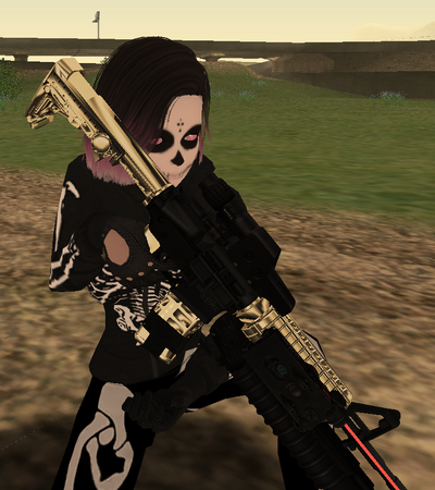 M4A1 HYBRIT SITH M203 TACTICAL LASER GOLD